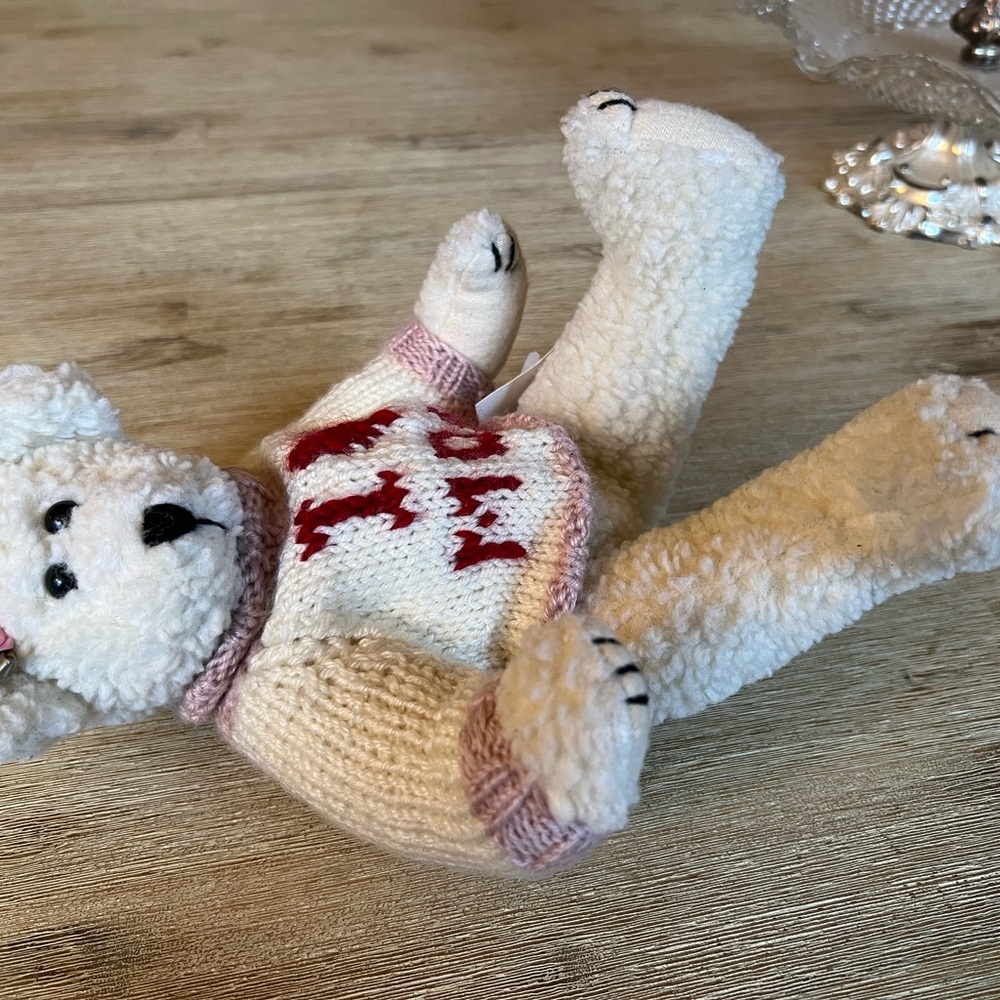 NEW Vintage 1996 Berkeley Designs Teddy Bear I LOVE MOM Sweater - Collectible - Picture 5 of 6